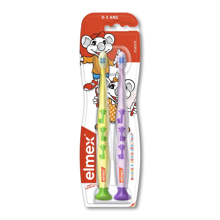 Children's toothbrush x2 0 to 3 years Elmex