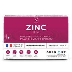 Granions Zinc 10 mg Skin, Hair, Immunity 30 Ampulas