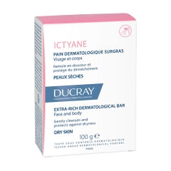 Ducray Ictyane Extra Rich Dermatological Bar Dry Skin 100g