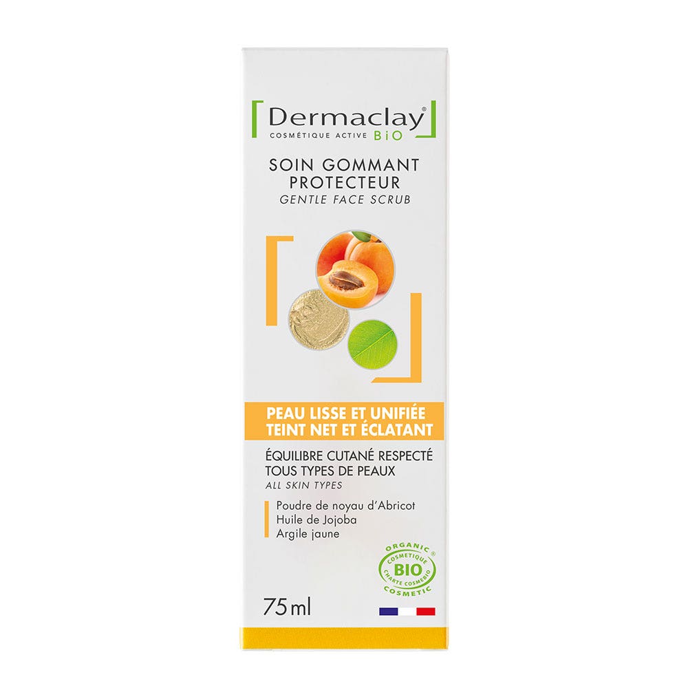 Dermaclay Moisturizing And Smoothing Face Scrub Hydratant et Lissant 75ml