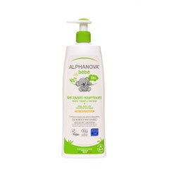 Alphanova Alphanova Bebe Nourishing Foaming Gel Body Face And Hair Dry And Atopic Skin 500ml