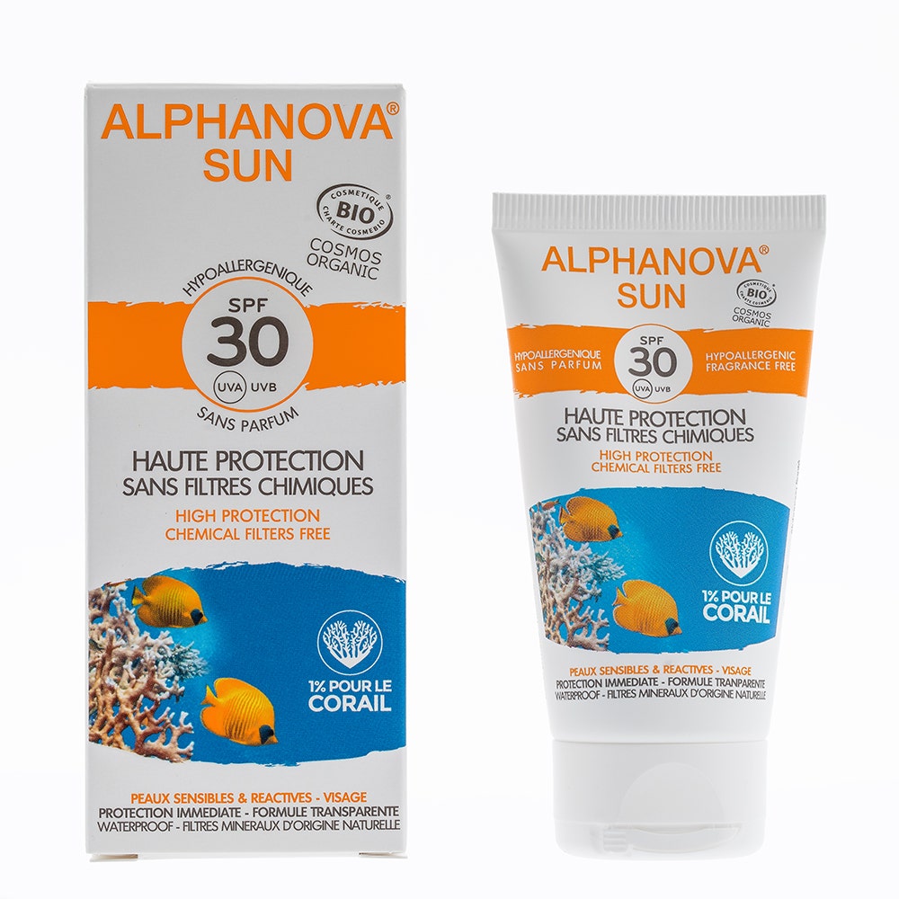 Alphanova Hypoallergenic Organic Facial Sunscreen SPF30 50g Easypara