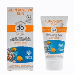 Alphanova Hypoallergenic Organic Facial Sunscreen SPF30 50g