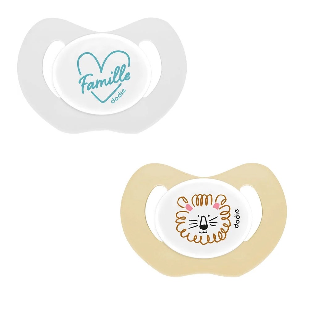Dodie Silicone Physiological Pacidfiers Animals Collection 0-2 Months 0-2 Mois