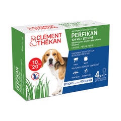 Clement-Thekan Clement Thekan Perfikan Pest Control Spot On Pipettes X 4 10 To Chien 10-20kg 20kg