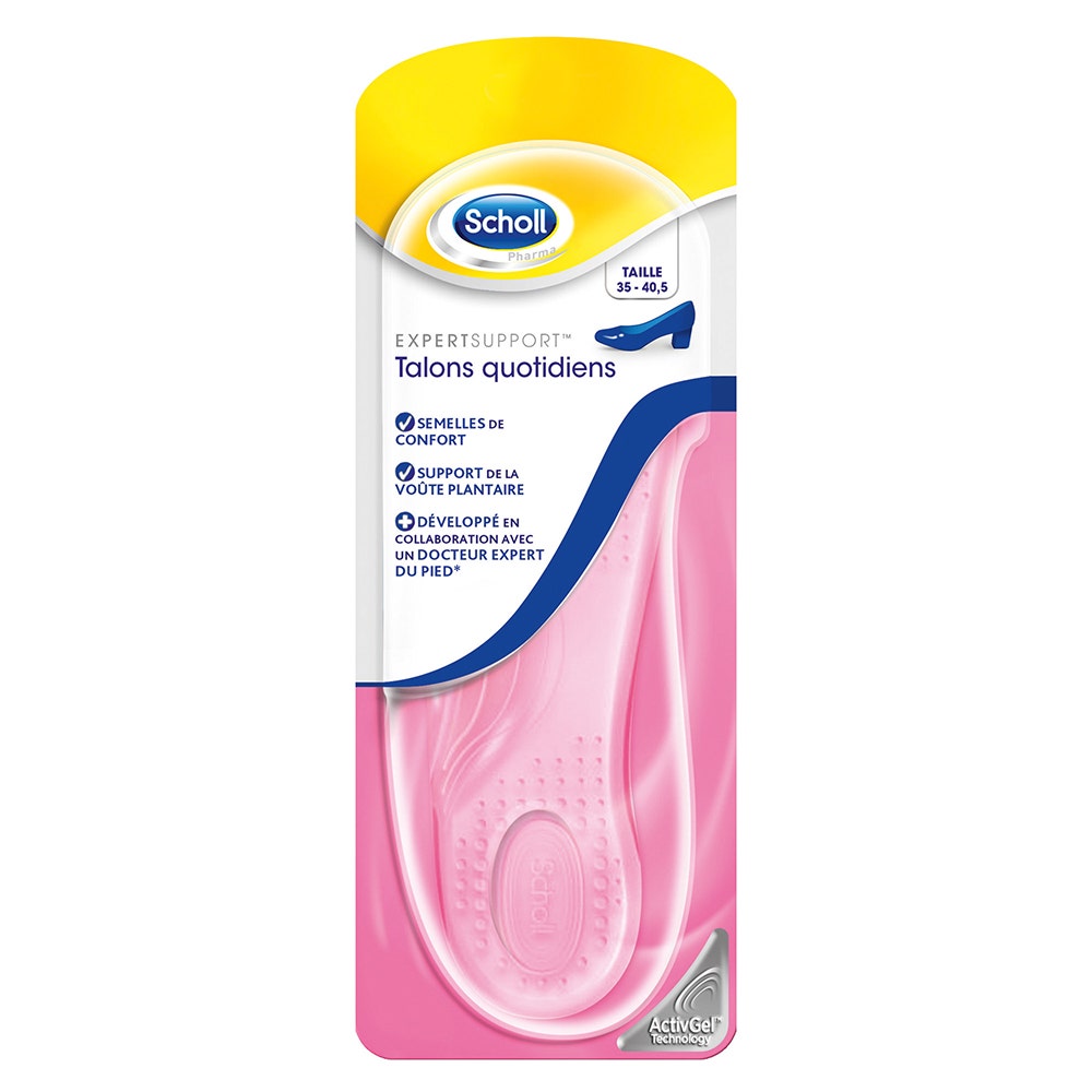 Scholl Semelles Activgel Quotidien Soles 1 Pair Taille 35 40.5
