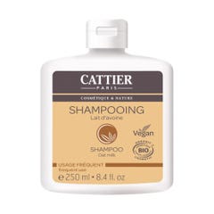 Cattier Shampoo Usage Frequent Lait d'Avoine Bio 250ml