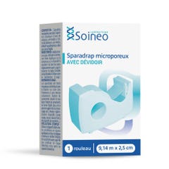 Soineo Micropore plaster with dispenser 9.14mx2.5cm