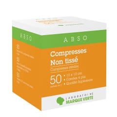 Marque Verte Abso Non-woven Bandages 10x10cm x50 bags of 2