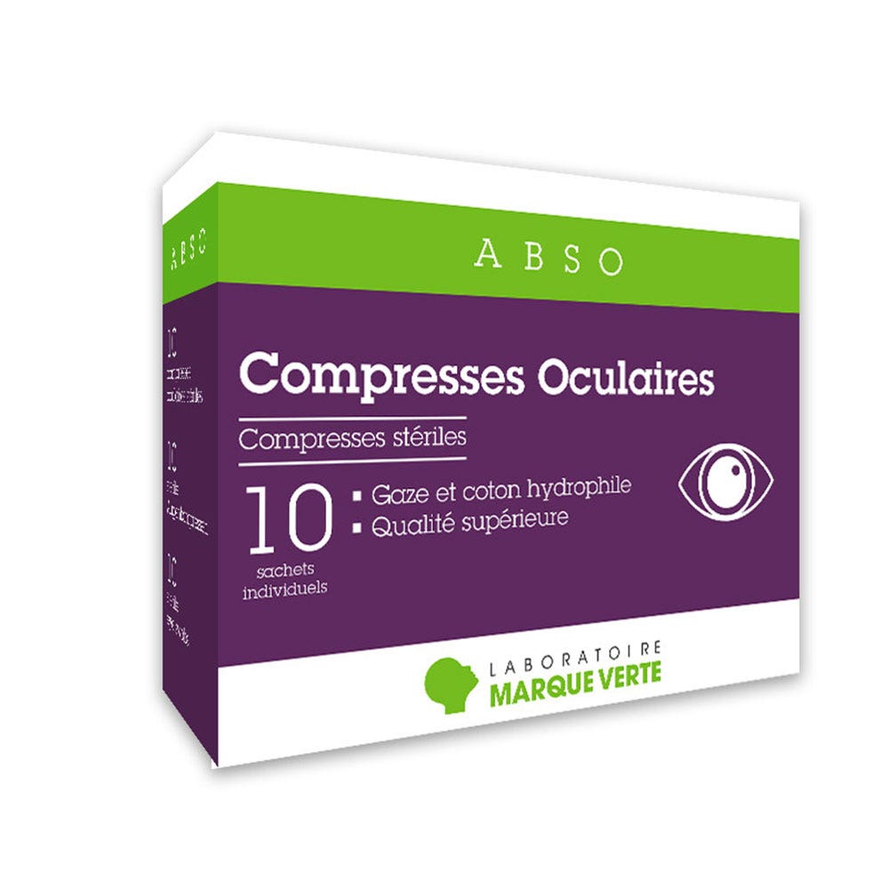 Marque Verte Abso Eye bandages x10 sachets