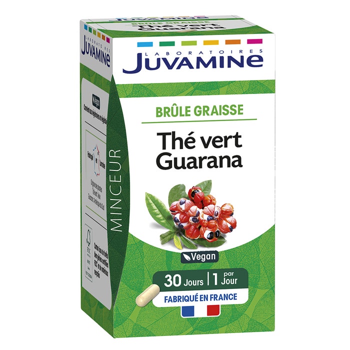 Green Tea Guarana 30 Capsules 30 Gélules Juvamine