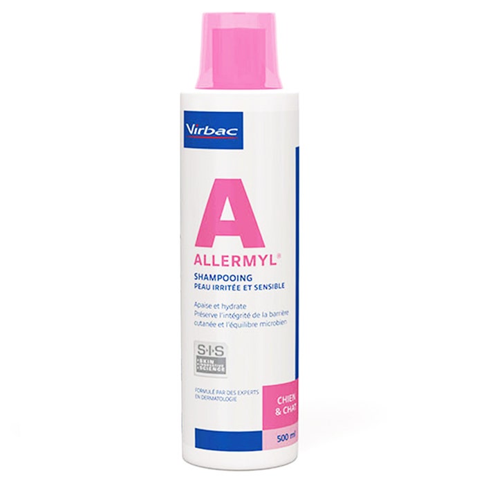 Derm Dog Shapoo Virbac Allermyl Dermatology shampoo for dogs and cats Irritated and ...