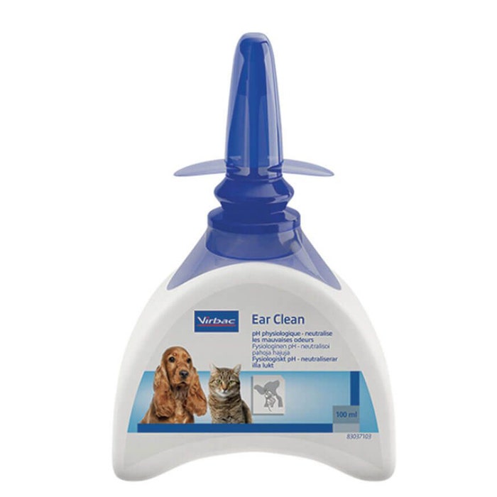 Physiological Ear Cleanser for Dogs and Cats 100ml Virbac