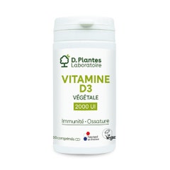 D. Plantes Vitamin D3 2000 IU Plant-based 60 tablets