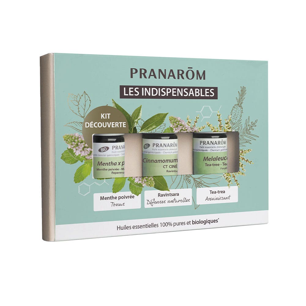 Pranarôm Discovery Kit Organic Essentials 3 x 5 ml
