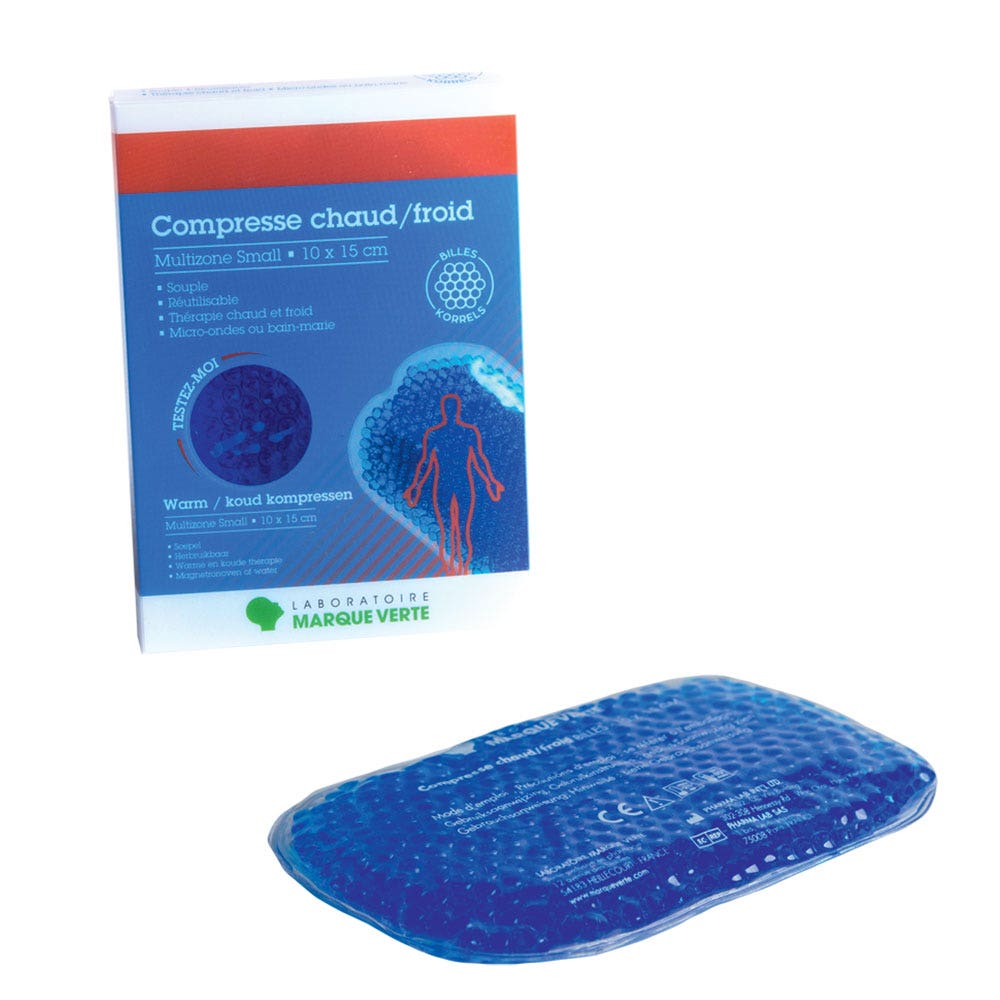 Marque Verte ActiKine Bandages hot/cold beads 10x15cm Multizone Small x1