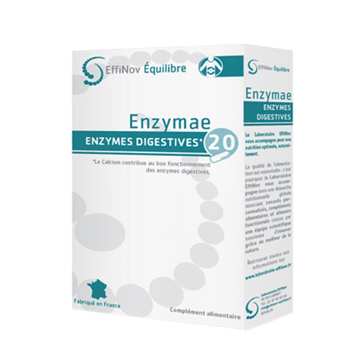 Enzymae 20 capsules Digestive enzymes Effinov Nutrition