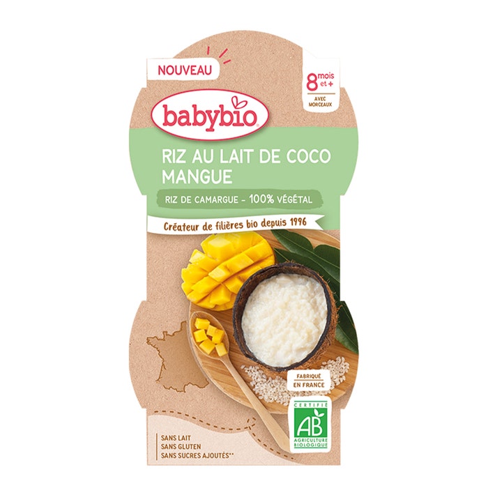Babybio Rice with Coco Mango Milk 8 Months and Plus 225g