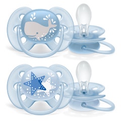 Avent Ultra-Douce Orthodontic dummy Gentle Collection 6 to 18 months x2