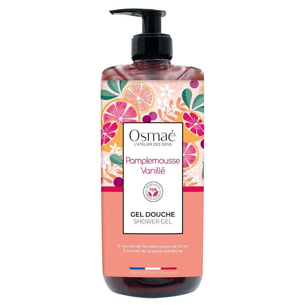 Osmae Vanilla Grapefruit Shower Gel Soap free 1L Easypara