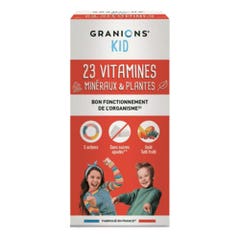 Granions Kid Syrups 23 Vitamins Bioes From 3 Years Taste Tutti Fruitti 125ml
