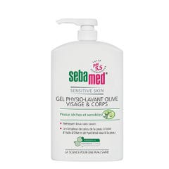 Sebamed Face And Body Physio-wash With Olive Oil Peaux sèches et sensibles 1L