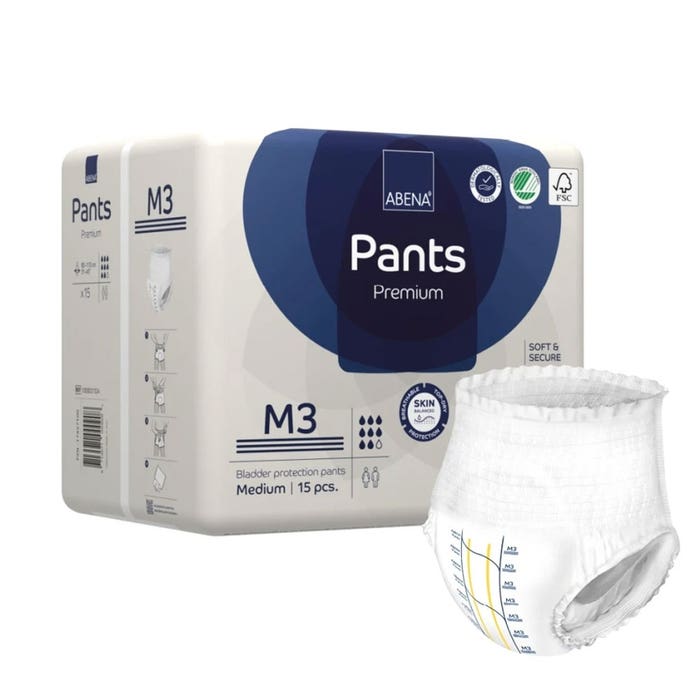 Absorbent Pants x15 Prenium M3 Heavy incontinence Night Abena