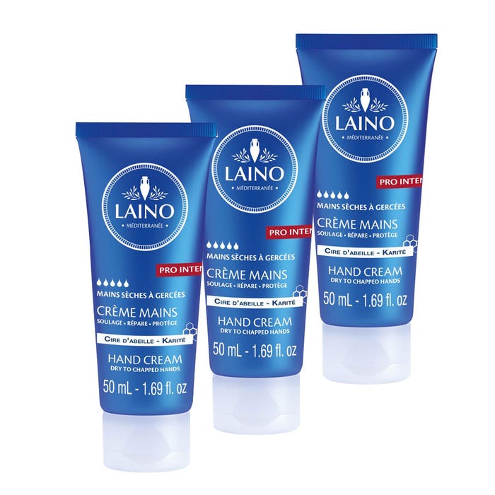 Pro Intense Hand Cream 3x50ml for Dry And Chapped Hands Laino