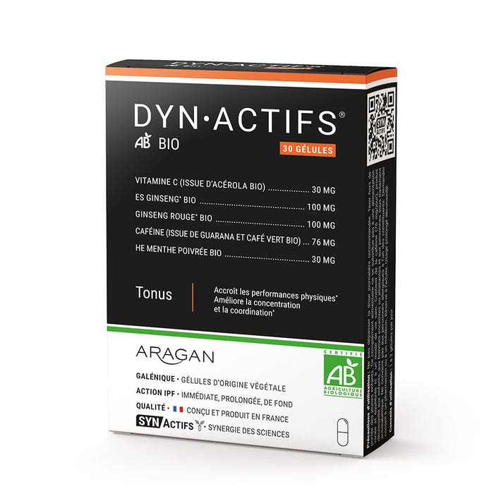 Aragan Synactifs DynActifs Bio 30 capsules
