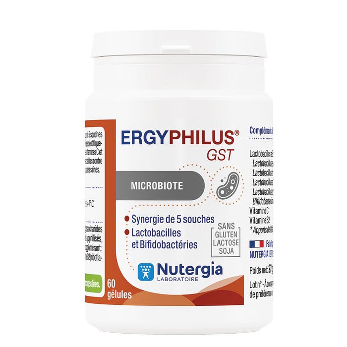 Ergyphilus® Gst Digestive Balance x 60 capsules Ergyphilus Nutergia