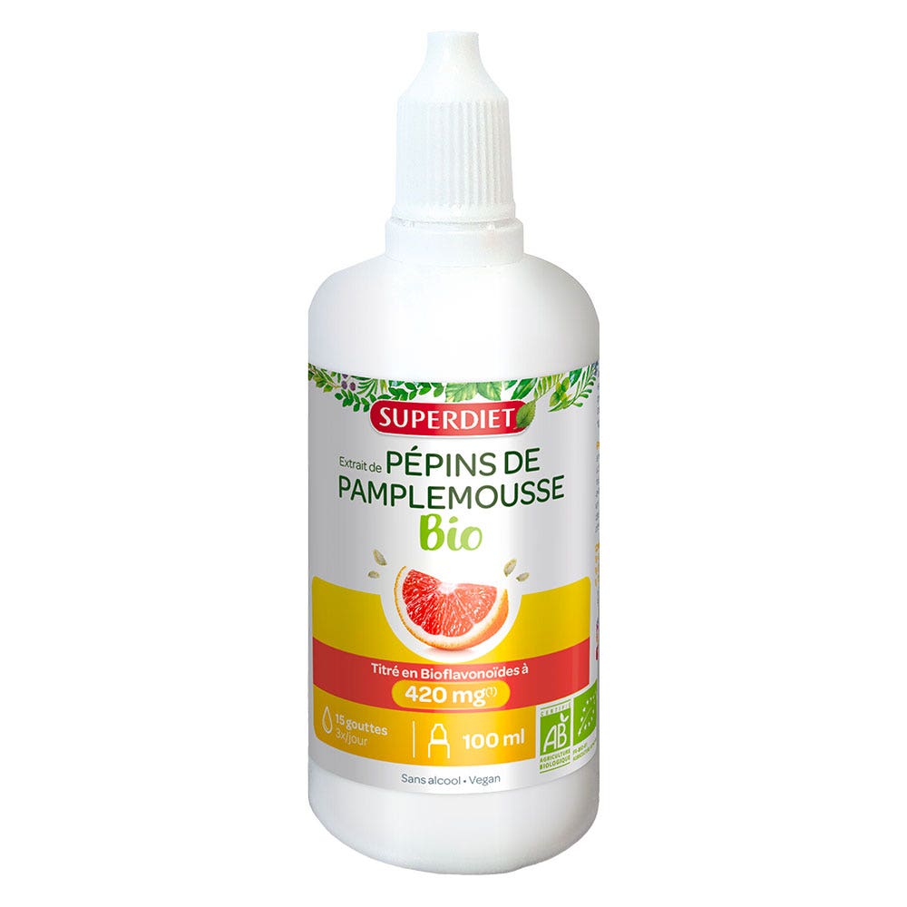 Superdiet Organic grapefruit seed extract 100ml Easypara