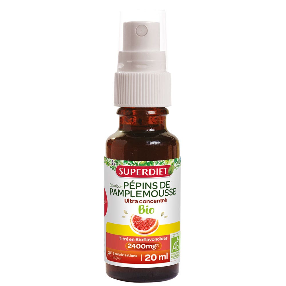 Superdiet Organic grapefruit seed extract 20ml