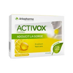 Arkopharma Activox Activox Sugar Free Throat Pellets Honey Lemon X 24 Honey Lemon flavor 24 pastilles