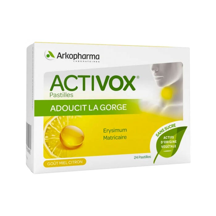 Activox Logo Arkopharma Activox Activox Sugar Free Throat Pellets Honey Lemon X 24 ...