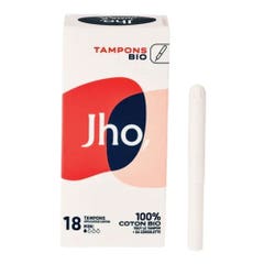 Jho Tampons With Cardboard Applicator In organic cotton