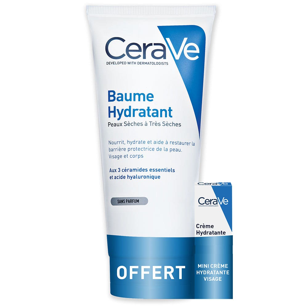 Cerave Face Moisturizers 177ml + Mini Moisturizing Face Cream Dry to