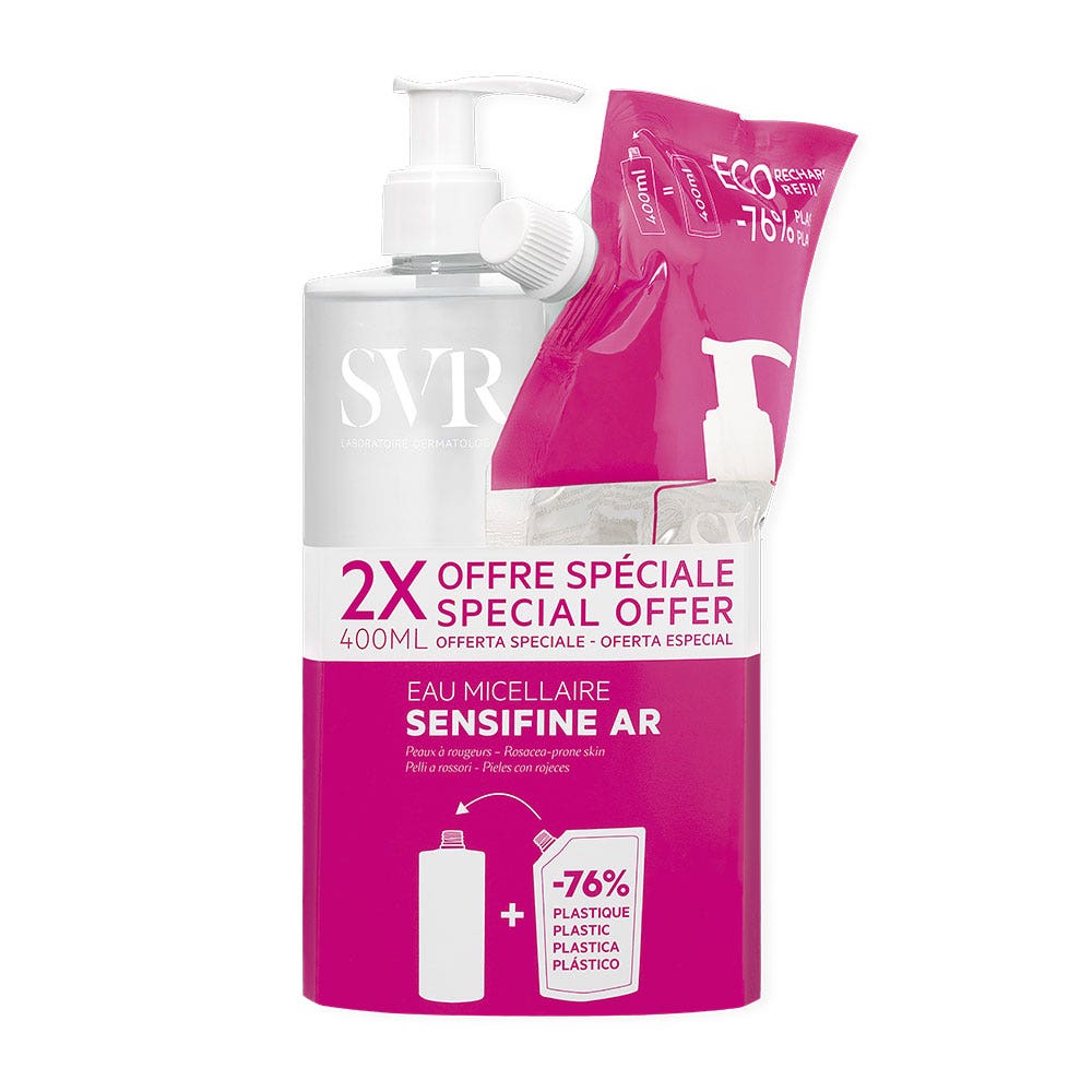 Svr Sensifine AR Micellar Water 400ml + Micellar Water Refill 400ml