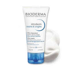 Bioderma Atoderm Dry And Damaged Hands Repair Hand Cream X 3 Mains & ongles Peaux sèches et abîmées 2x50ml