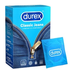 Durex Jeans Classic Lubricated Condoms x20