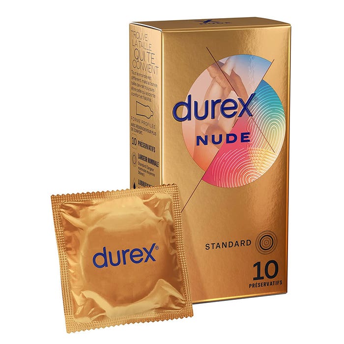 Préservatifs Latex - Sensation Peau contre Peau x10 Nude Durex