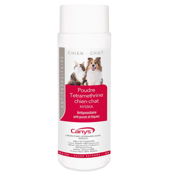 Canys Tetramethrin powder for cats and dogs nysska 150g