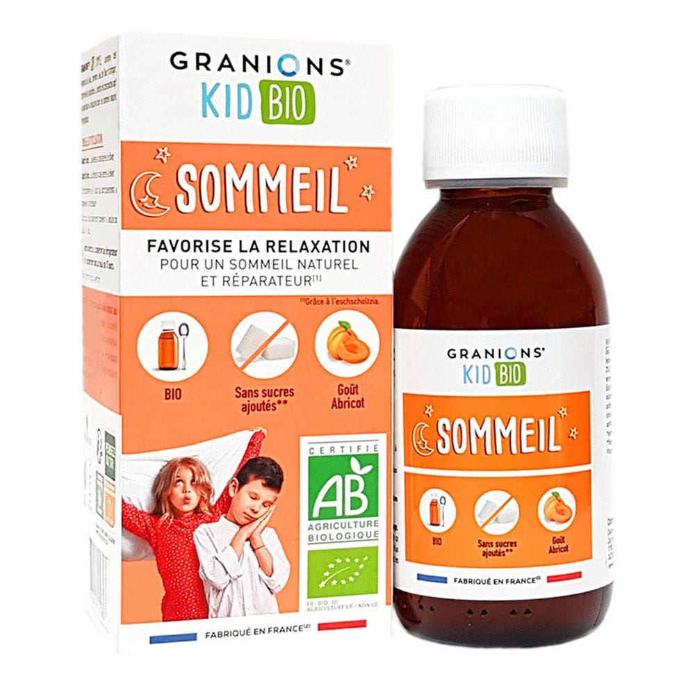 Granions Kid Apricot Organic Sleep Syrup 125ml
