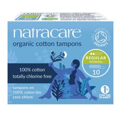 Natracare Bioes Regular pads Without Applicator x10
