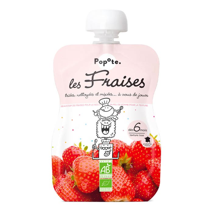 Popote Fruits Bioes water bottle From 6 Months 120g