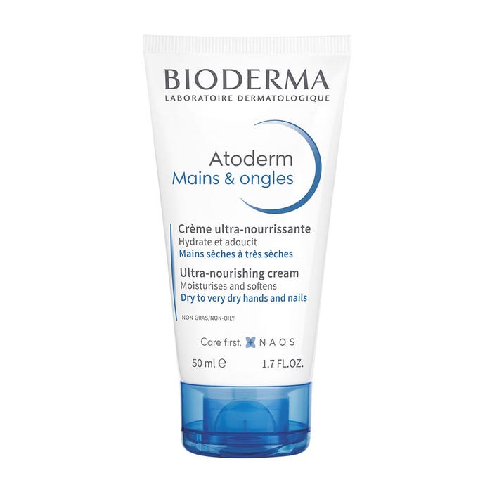 Bioderma Atoderm Repairing Hand Cream Mains & Ongles Sèches Et Abîmees 50ml