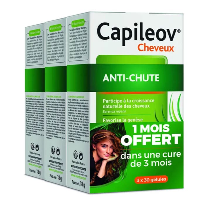Capileov Anti-hair Loss 3 X 30 Capsules 3x30 Géules Capileov Nutreov