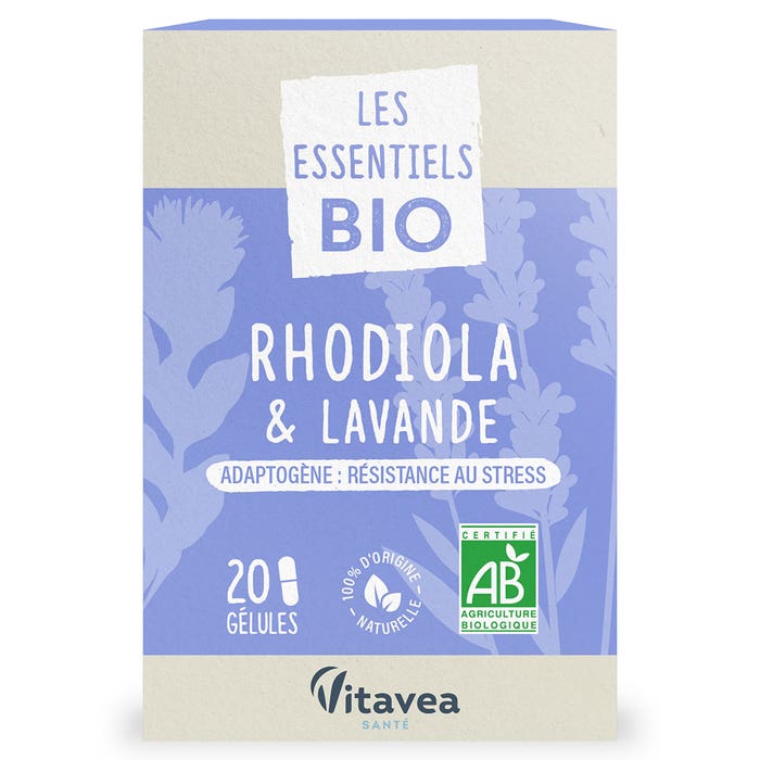 Rhodiola & Lavender Bioes 20 capsules Nutri'sentiels Nutrisante