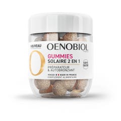 Oenobiol Suncare 2-in-1 Preparer and self-tanner 60 Gummies