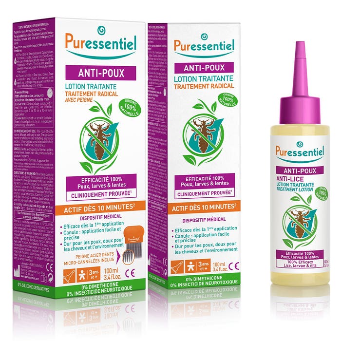Puressentiel Treatment Lotion With Comb 2x100ml