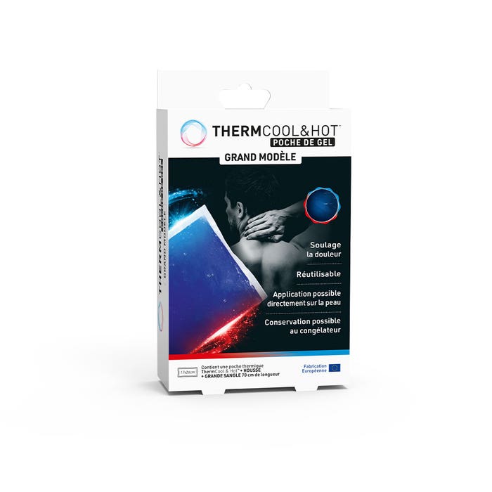 Thermcool & Hot gel Large model 1 pocket 17x26cm Hot or cold action Bausch&Lomb